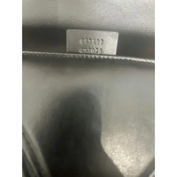 Gucci GG Marmont Small Matelassé Black Leather Shoulder Bag